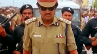 Rajini reveals himself as SrInspector he arrest Jaysudha on killing goons  Cinema Junction HD [upl. by Leahciam]