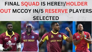 CWI makes t20 squad updateWest Indies full t20 World Cup squadRoad to a third t20 final [upl. by Karia]