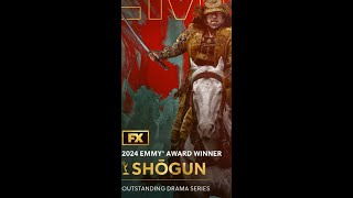 Shōgun wins outstanding best drama series shōgun emmyawards emmyaward2024 dramaseries [upl. by Alleynad503]