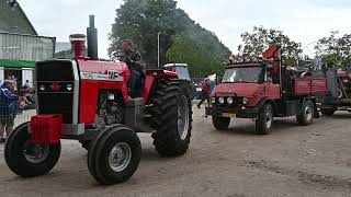 Tractors parade after Historic Tractor Show Panningen 2023 organized by HMT KLEP [upl. by Atiuqrahc]