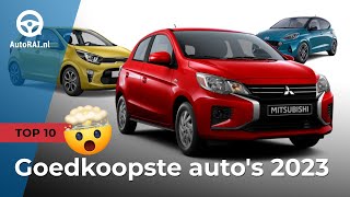 De 10 GOEDKOOPSTE AUTOS van 2023  AutoRAI TV [upl. by Haelahk535]