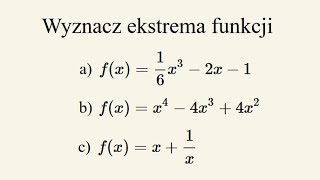 Ekstrema monotoniczność i wykres funkcji  część 1 [upl. by Gorman]