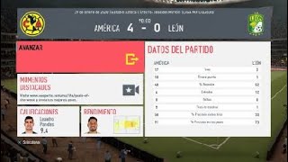 Liga Mx jornada 4 Segundo tiempo clubamerica fifa20 ligamx [upl. by Drusilla483]