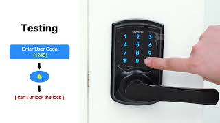 How to program Signstek ST668 Plus Touchscreen Keypad Door Handle with Lock Key [upl. by Abernon]