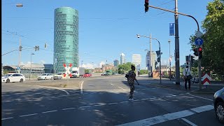 Drive from Frankfurt Airport terminal 1 to Frankfurt city over Highway A5 PLEASE LIKEampSUBSCRIBE [upl. by Ashia28]