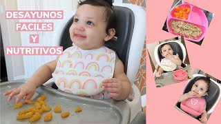 IDEAS DE DESAYUNOS PARA BEBES  LOS DESAYUNOS DE MI BEBE DE 10 MESES [upl. by Odranreb232]