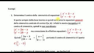 Simmetria centrale  teoria ed esercizi parte 1 [upl. by Jones]