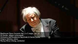 Grigory Sokolov plays Beethoven Piano Concerto No1  3rd Mov Rome 2001 [upl. by Maiga332]