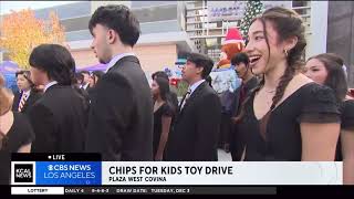 KCAL NEWS LOS ANGELES CHIPS FOR KIDS DECEMBER 4 [upl. by Jd]