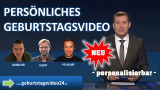 Lustiges Geburtstagsvideo  Promis gratulieren in den Nachrichten mit persönlichen Videobotschaften [upl. by Llenrahc]