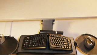 Dual Mouse Adjustable Keyboard ED900 DH Tray by Humanscale [upl. by Watts827]