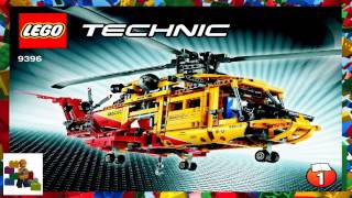 LEGO instructions  Technic  9396  Helicopter Book 1 [upl. by Eikceb]