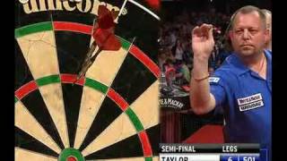 Phil Taylor vs Mervyn King  Semi Finals  2010 Premier League  Part 34 [upl. by Oileduab]