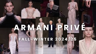 Giorgia Armani Privé Fall Winter 202425  Paris fashion week [upl. by Ennairam766]