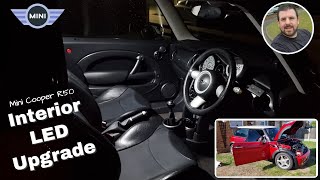 Mini Cooper R50  How to  Upgrade Interior Lights to LED [upl. by Htinek839]