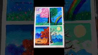 acrylic painting tree  how to paint a tree with acrylic paint  acrylic acrylicpainting art [upl. by Asiuqram]