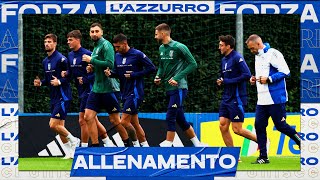 Il primo allenamento degli Azzurri  Verso ItaliaBelgio [upl. by Noemys]