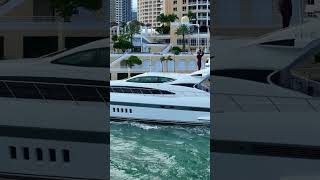 Mangusta 105 Brickell Key in Miami yachting [upl. by Asilem]