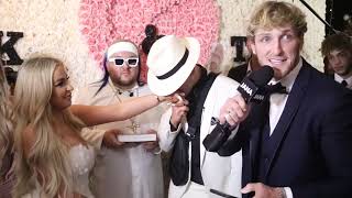 Jake Paul Wedding With Tana Mongeau Big Fight Breaks Out With Wedding Crasher [upl. by Eiclud]