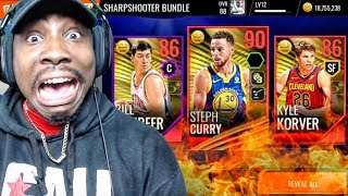 90 OVR STEPH CURRY IN SHARPSHOOTER PACK OPENING NBA Live Mobile 18 Gameplay Ep 17 [upl. by Noerb]