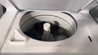 GE General Electric Spacemaker WSM2700DAWWW Washer amp Dryer Combo  Washer WashRinse [upl. by Lithea133]