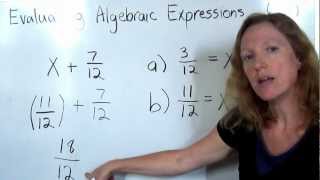 21 Evaluate Algebraic ExpressionsMP4 [upl. by Barbuto]