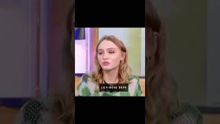 Lily Rose Depp speaking French 🇫🇷 shorts lilyrosedepp [upl. by Deva775]