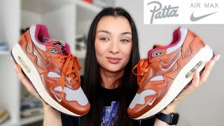 LATEST PATTA X NIKE AIR MAX 1 DARK RUSSET  Review amp On feet [upl. by Issiah410]