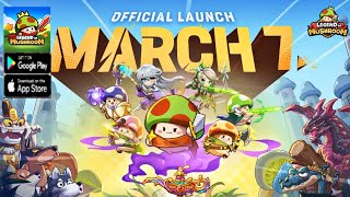 Legend of Mushroom Gameplay Official Launch  RPG Game Android iOS [upl. by Ebbie]