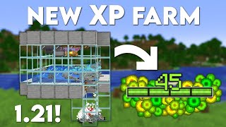 The PERFECT Minecraft 121 XP Farm  Never Leave Again Bedrock [upl. by Nelleoj955]