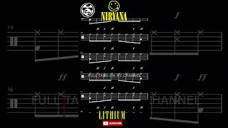 Nirvana  Lithium drumtabs [upl. by Salesin135]