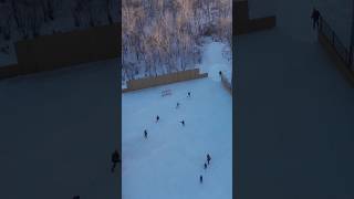 Spending time at the outdoor rink outdoorhockey hockey [upl. by Bunns]