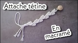 DIY attachetétine en macramé 4  Livy Macramé [upl. by Aihsal]