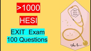 Hesi Exit Exam Review 2023 1 Hour with Rationales [upl. by Jevon]