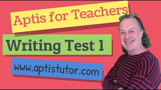 Aptis ESOL For Teachers Writing 1 with Sample B2 Answers  Writing con Respuestas Modelo B2 [upl. by Nylarac]