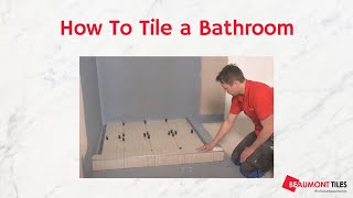 How to Tile a Bathroom DIY Tiling Made Easy [upl. by Karrie]