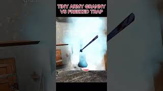 Granny is Tiny Army vs Freezed Trap Granny Gaming Trending Funny Shorts [upl. by Glad]