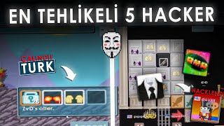 EN TEHLİKELİ 5 HACKER  Growtopia Türkçe [upl. by Adnuhs865]