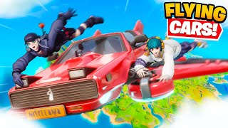 NEW FLYING CARS in Fortnite [upl. by Nyvrem564]