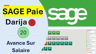 20 Formation SAGE PAIE Darija Marocain  Avance sur Salaire [upl. by Sorensen]