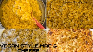 Vegan Style Baked Mac amp Cheese Recipe My Way  Explorewithsu [upl. by Shedd]