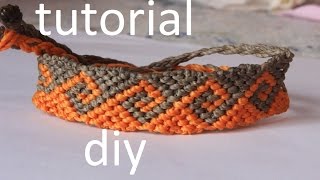 como hacer una pulsera macrame ola griega modelo 4 [upl. by Emarej510]