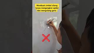 Membuat tanda silang tanpa mengangkat spidol dan mengulang garis [upl. by Wolfram]