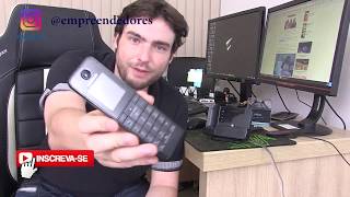 TELEFONE FIXO CELULAR BLUETOOTH  BOM PRA SAÚDE REVIEW COMPLETO 2017 [upl. by Ralyt]