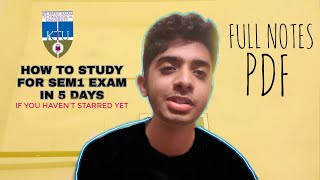 How to Study for KTU Sem12 Exam in 5 Days  Notes  2021  Adamsy [upl. by Annij]