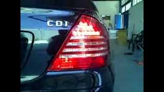 Stopuri LED Mercedes W203 Cclass wwwaccesoriiautotuningro by KIT XENON TUNING [upl. by Trawets]