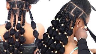 She Asked for Simple and Elegant Braid Hairstyles  Natural braid Hairstyles [upl. by Dev]