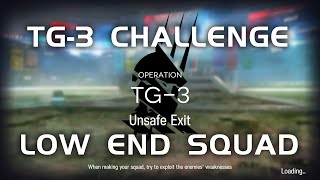 TG3 CM Challenge Mode  Ultra Low End Squad  To the Grinning Valley  【Arknights】 [upl. by Jessey418]