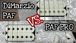 DiMarzio PAF VS PAF PRO【Pickup Comparison】 [upl. by Asilec571]