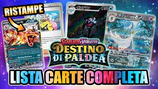 CONVIENE ACQUISTARE DESTINO DI PALDEA LISTA CARTE COMPLETA di uno dei set Pokemon più attesi [upl. by Ahtanaram60]